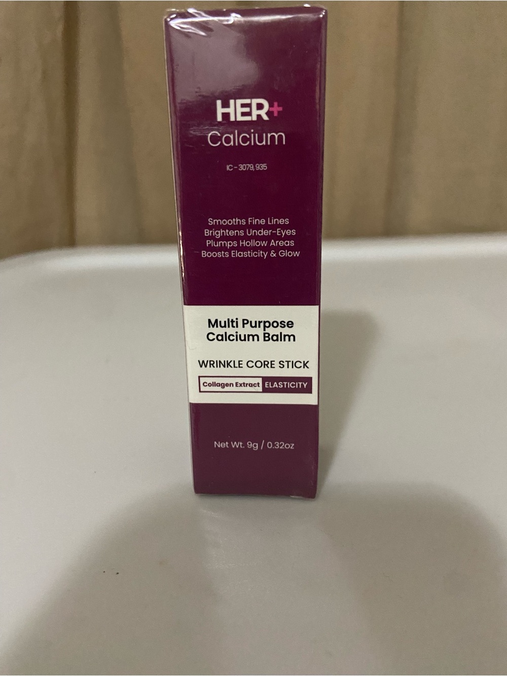 Her+ Calcium Multi-Purpose Balm Wrinkle Core Stick Exp 02/28/2029 9g New Sealed